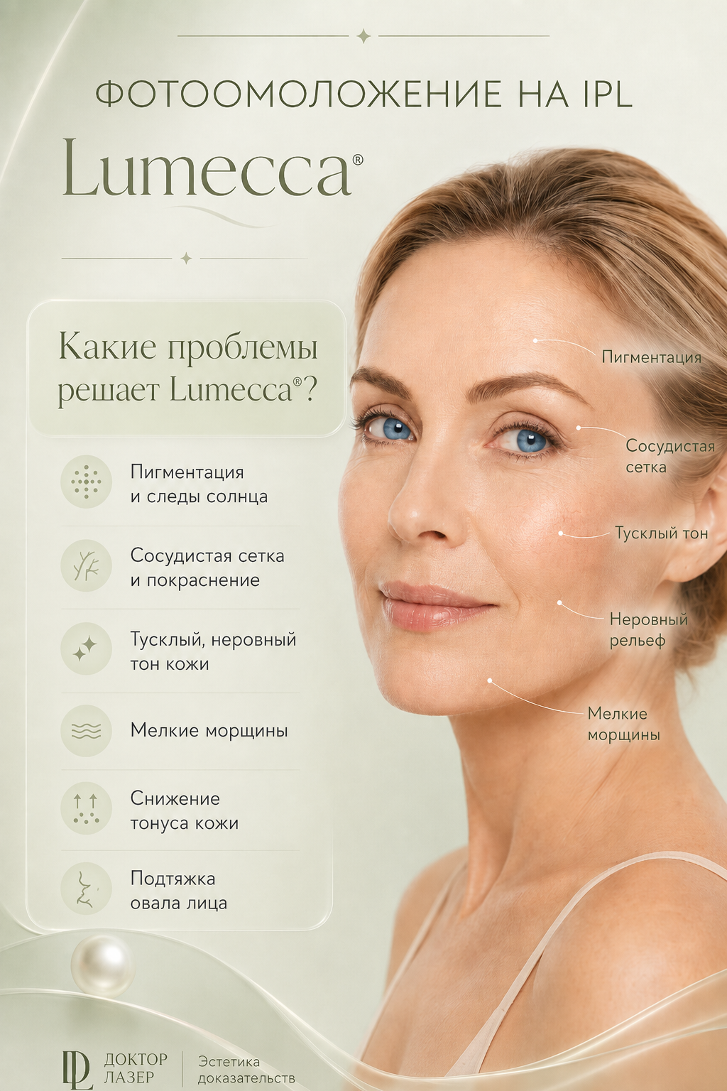 Фотоомоложение на IPL LUMECCA от 9 900 р.