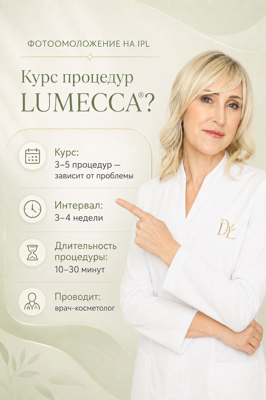 Фотоомоложение на IPL LUMECCA от 9 900 р.